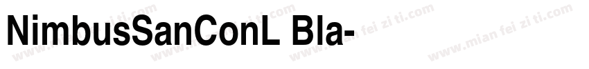 NimbusSanConL Bla字体转换